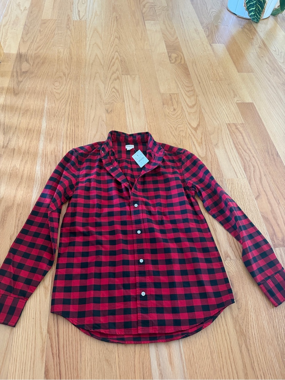 Crewcuts Red and Black Plaid Shirt